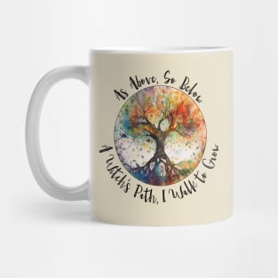 Tree of Life As Above So Below Witchy Design Mug